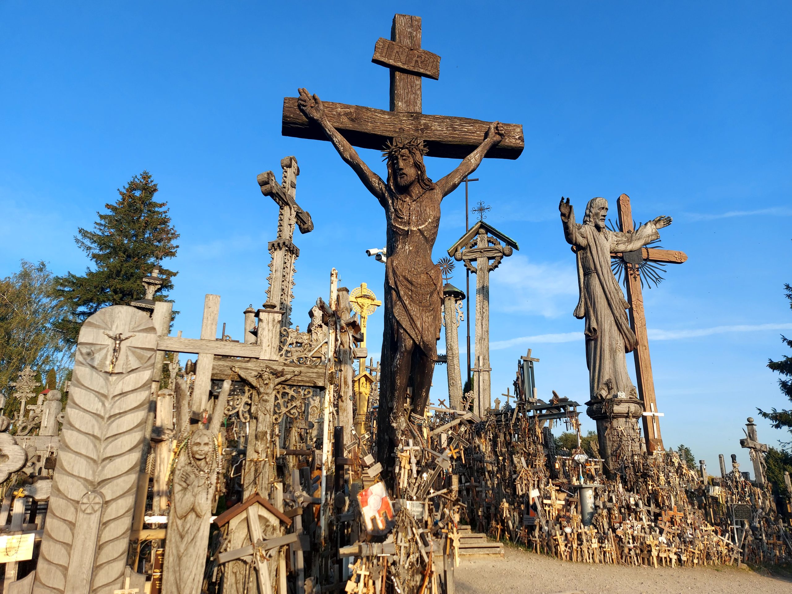 Crosses in one place